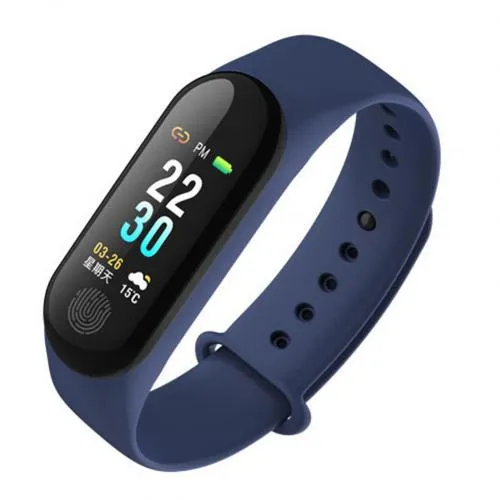 M3 Smart Watch Bracelet with Colour Screen, Heart Rate & BP Monitor