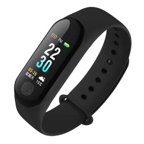 M3 Smart Watch Bracelet with Colour Screen, Heart Rate & BP Monitor