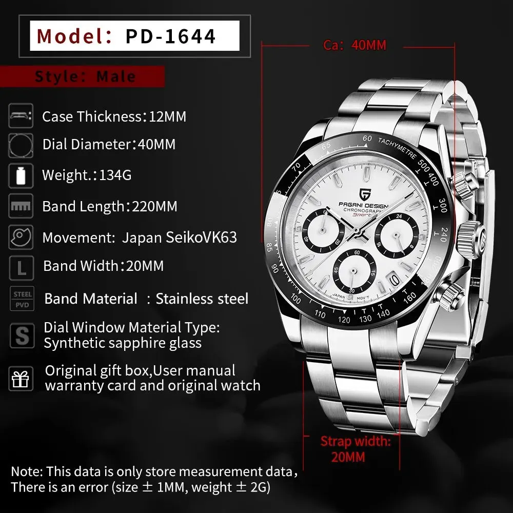 Men's Quartz Business Watch - Luxury Top Brand Chronograph VK63