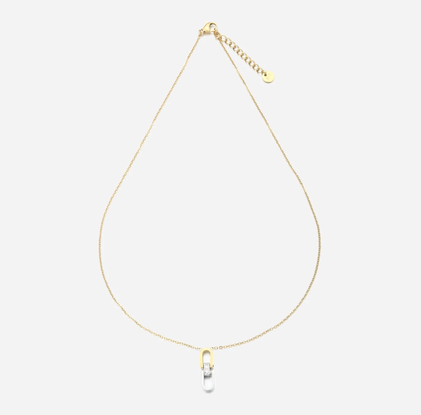 Mixed Metal Link Necklace