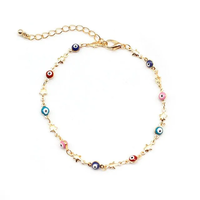 Morden Boho Star Ocean Beads Anklet Foot Jewelry For Beach Women