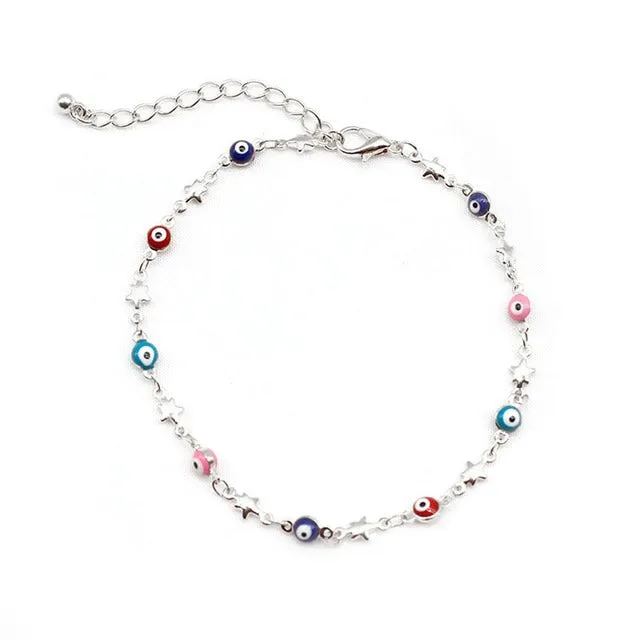 Morden Boho Star Ocean Beads Anklet Foot Jewelry For Beach Women