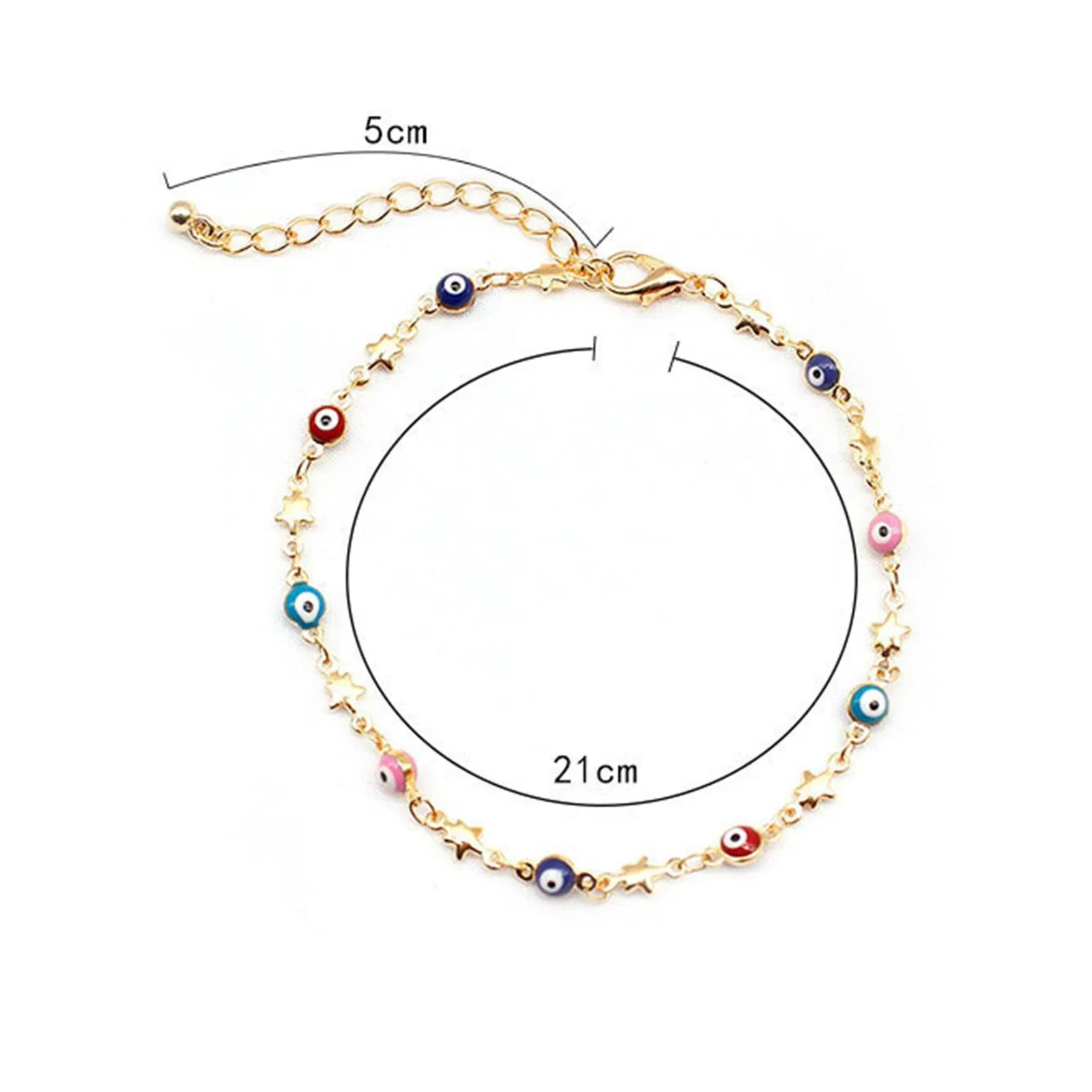Morden Boho Star Ocean Beads Anklet Foot Jewelry For Beach Women