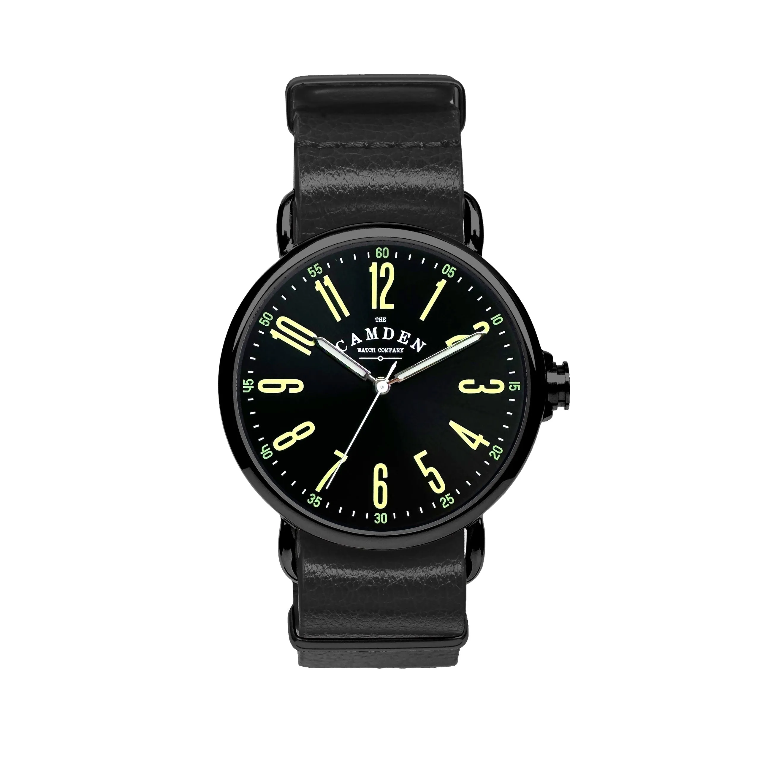 No.88 Black and Green Black Leather