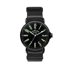 No.88 Black and Green Black Leather