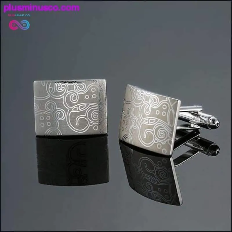 Novelty cuff links stainless steel Old craftsman hand Laser