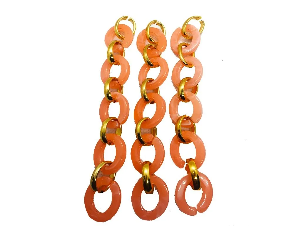 Orange Golden Mask Chain