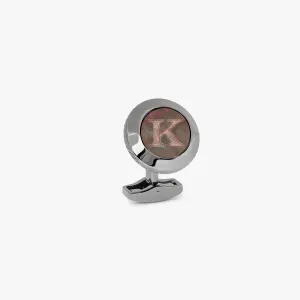 Personalised Single Initial Cufflink - K