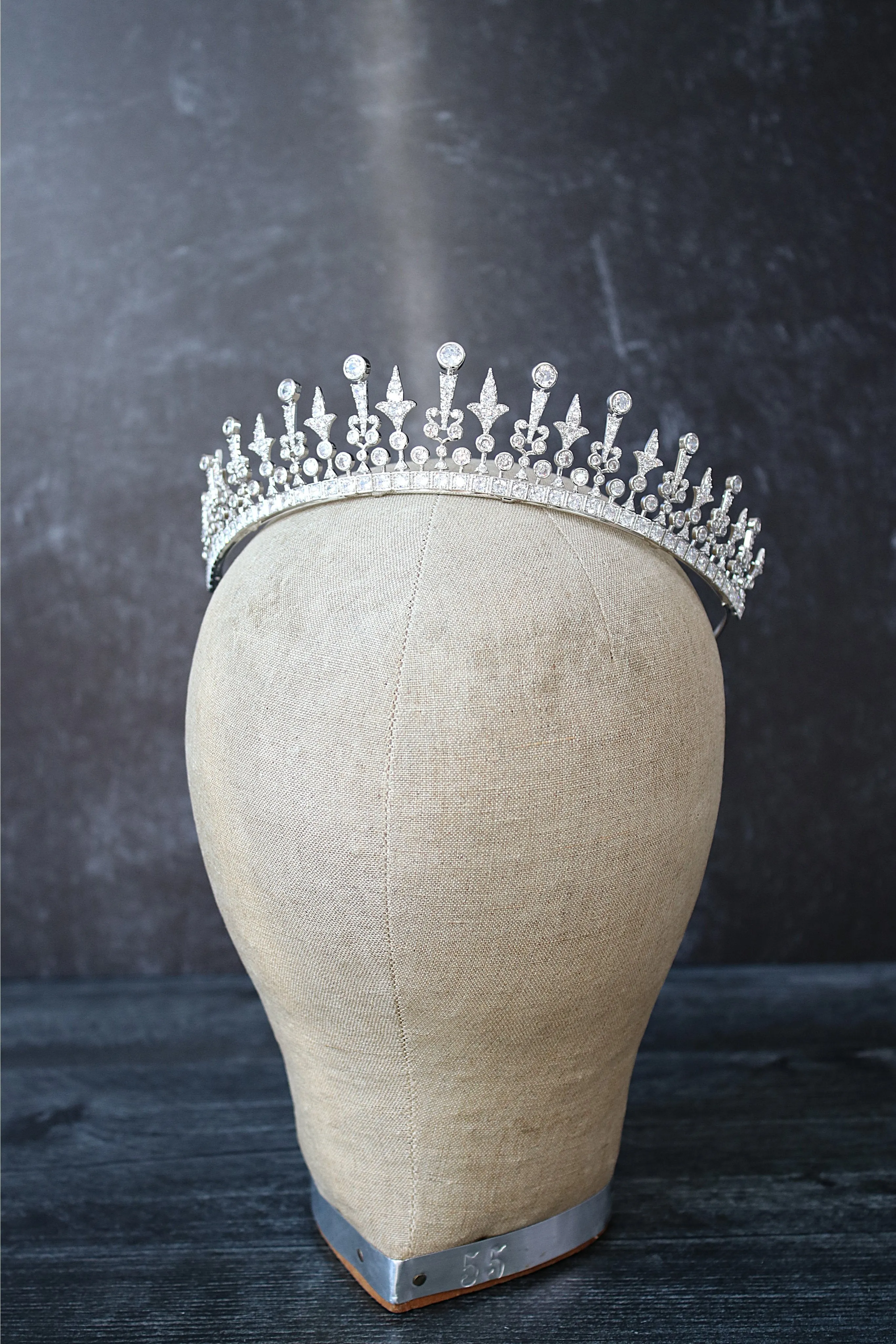 PHILLIPA Simulated Diamond Bridal Tiara