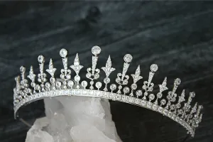PHILLIPA Simulated Diamond Bridal Tiara