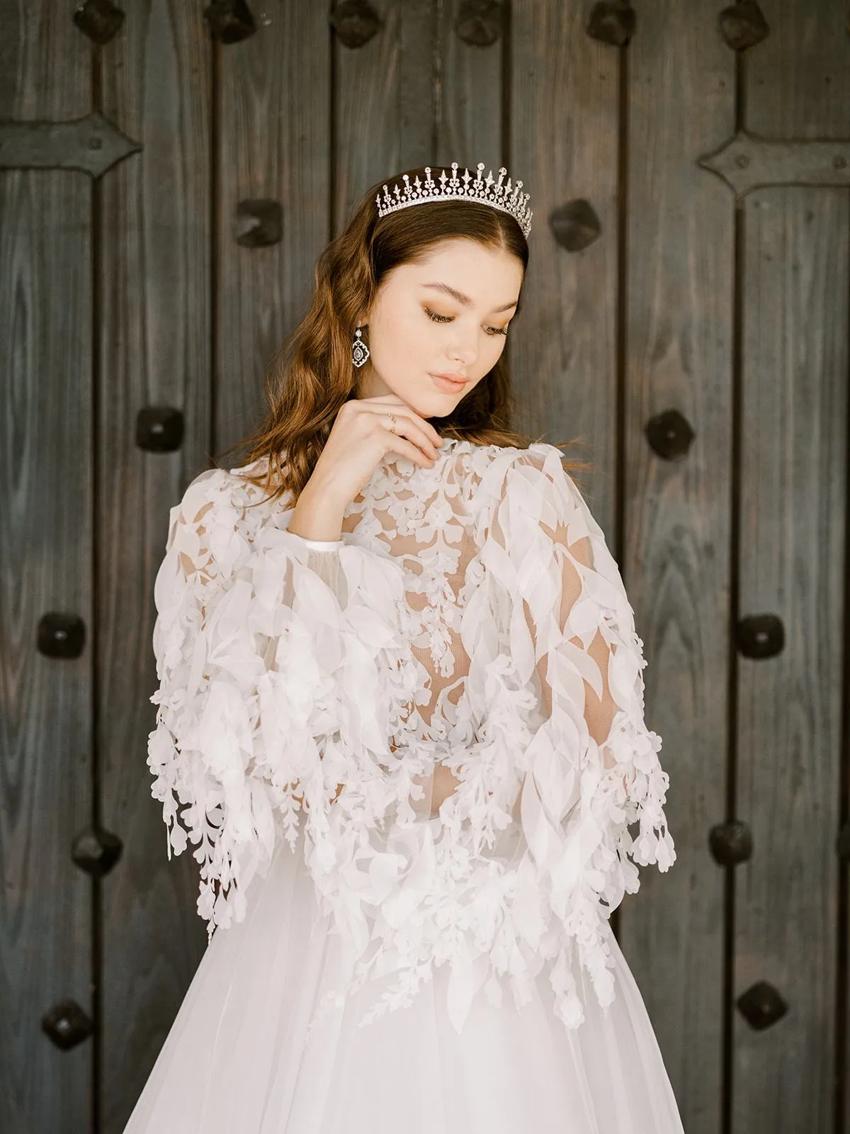 PHILLIPA Simulated Diamond Bridal Tiara