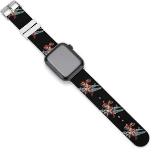 Pin Up Girl Bomber Silicone Watch Band for Women Men Replacement Watch Strap Wristbands 42mm/44mm