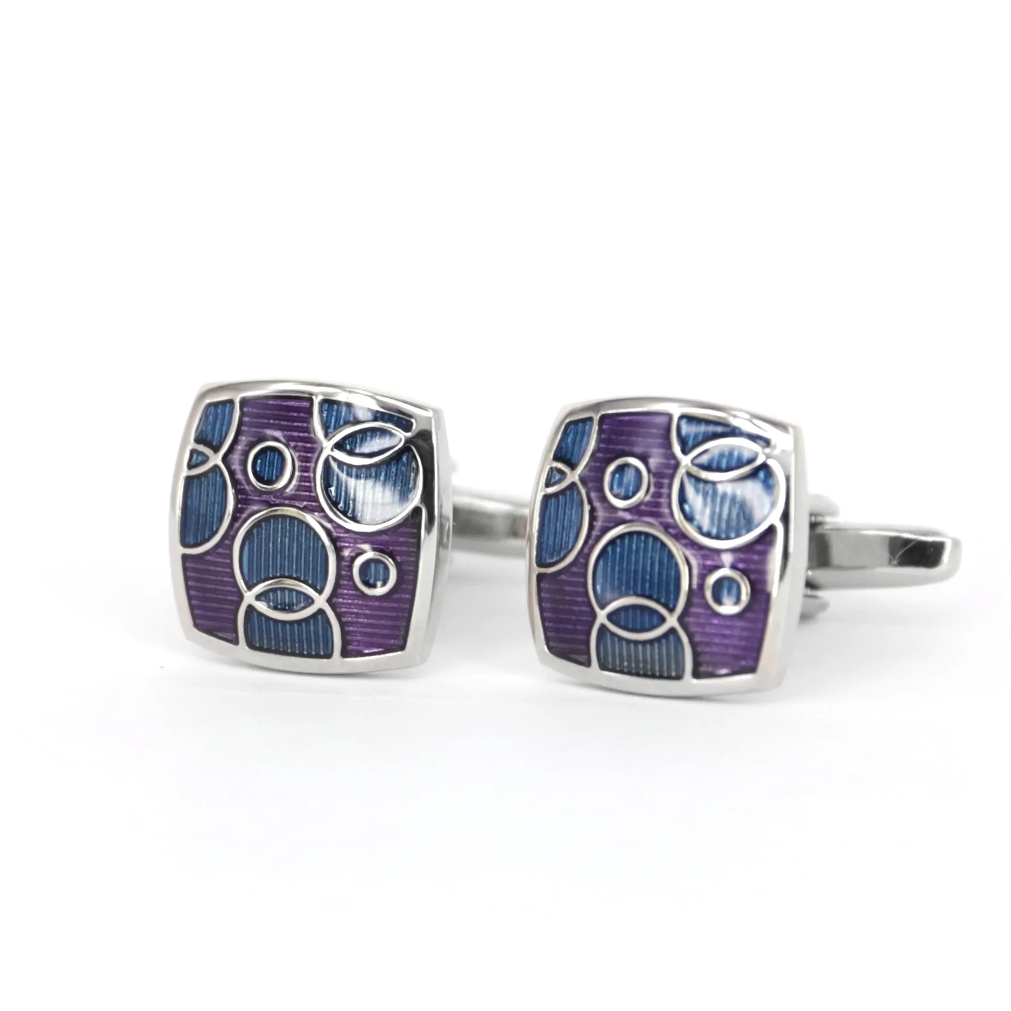 Purple and Blue Bubble Dream Cufflinks