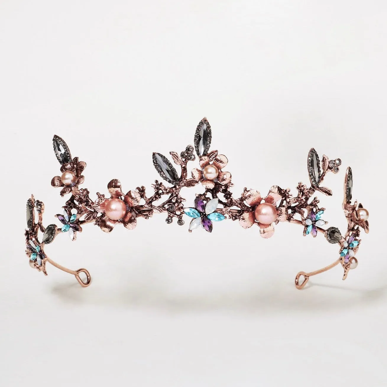 "Aryonna" - Bohemian Gold Bridal Tiara