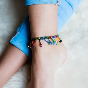Rainbow Beach Ball Anklet