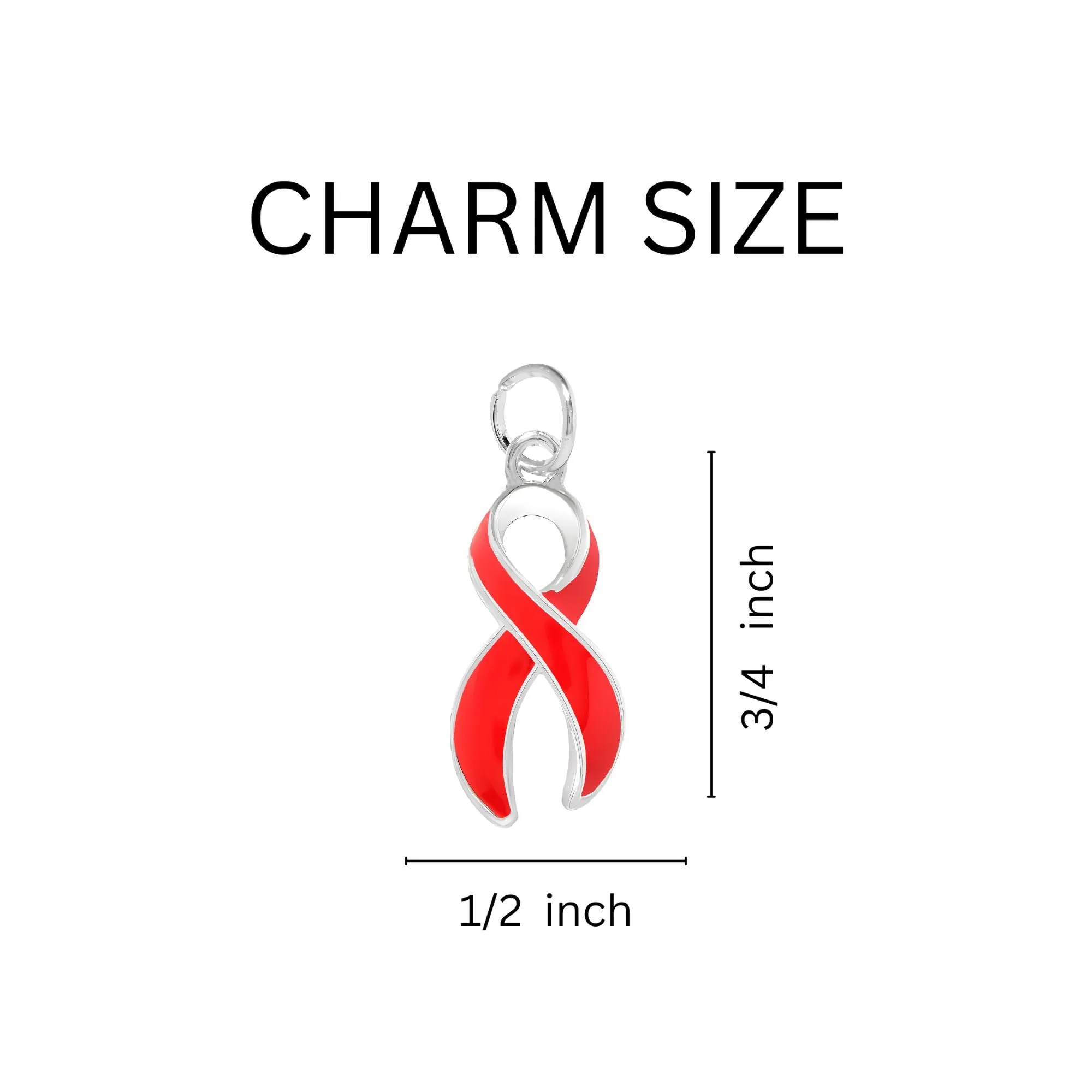 Red Ribbon Split Style Key Chains