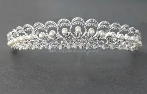 Regal Pearl Wedding Tiara