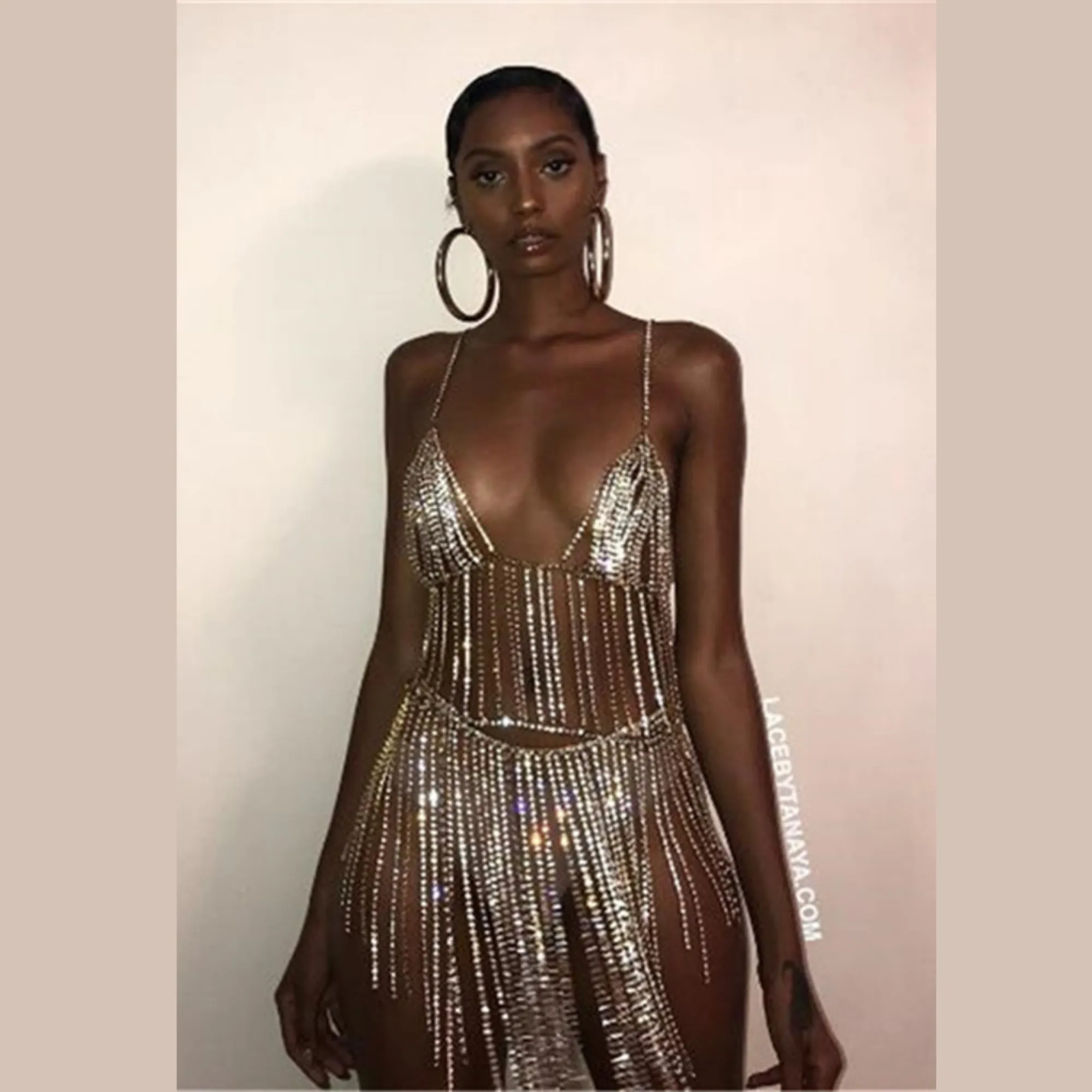 Rhinestone Belly Dress Body Chain