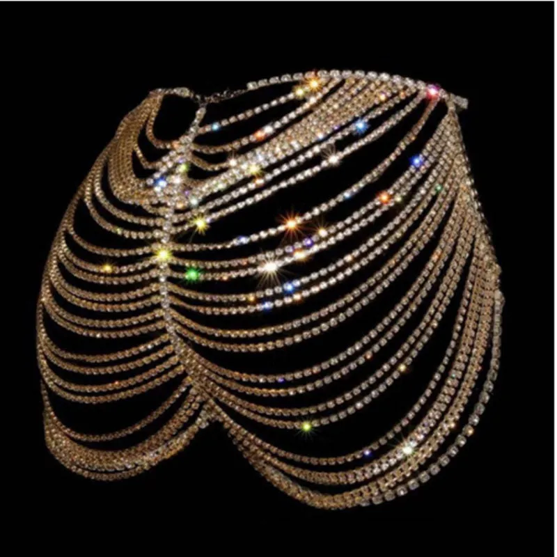 Rhinestone Butt Tassel Body Chain