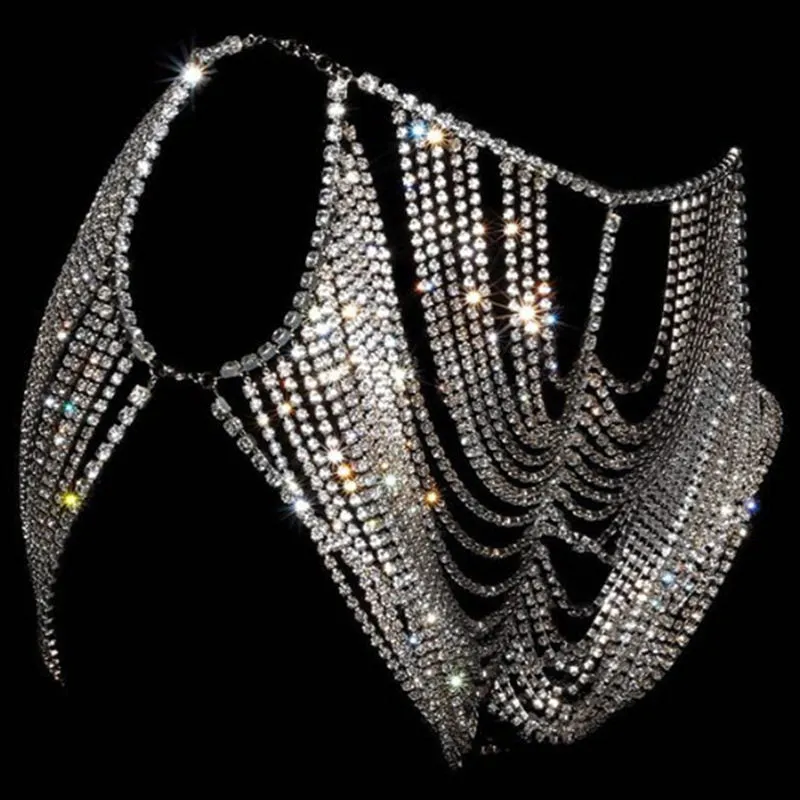 Rhinestone Butt Tassel Body Chain