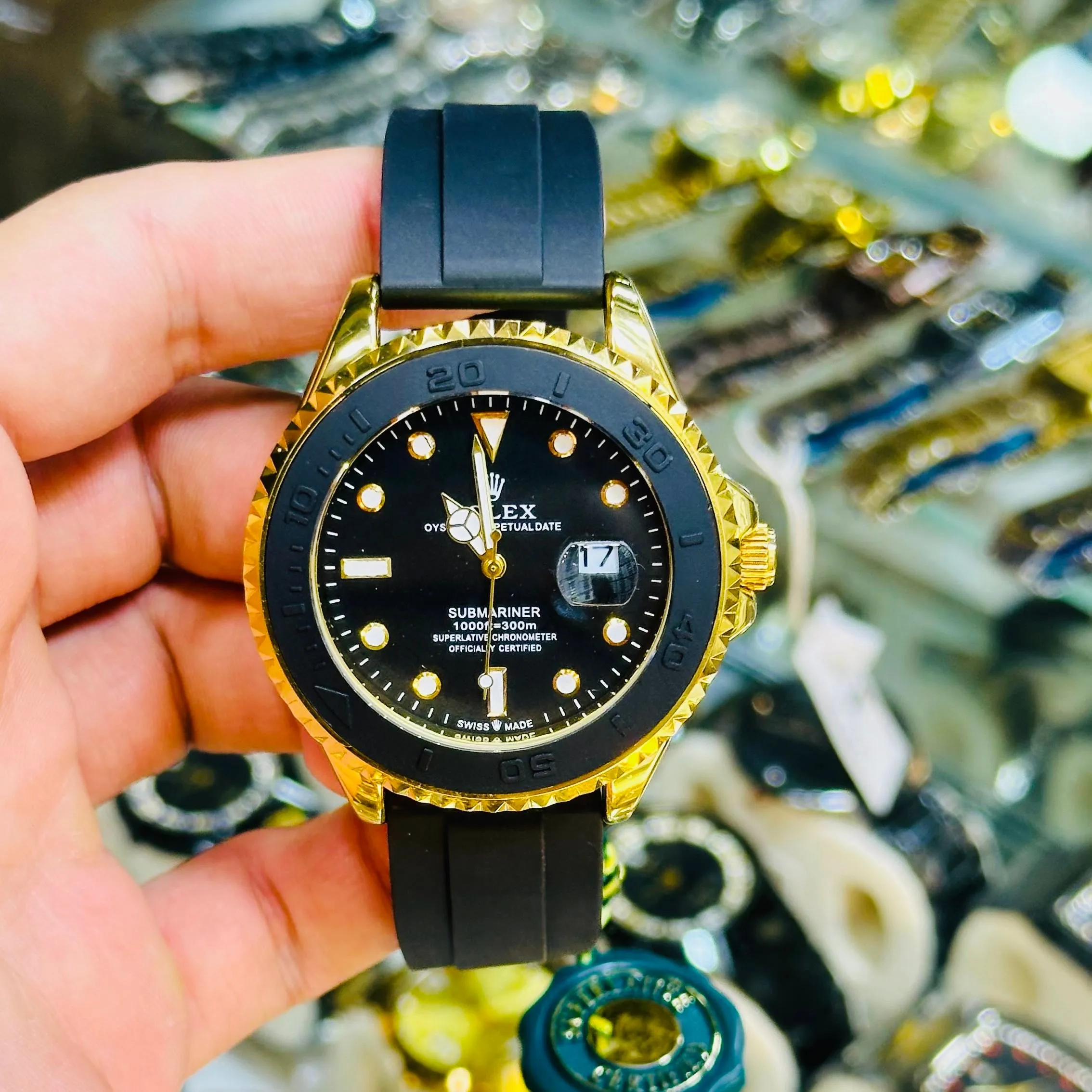 Rolex Yacht-Master Inspired Watch - Gents Collection with Rubber Belt