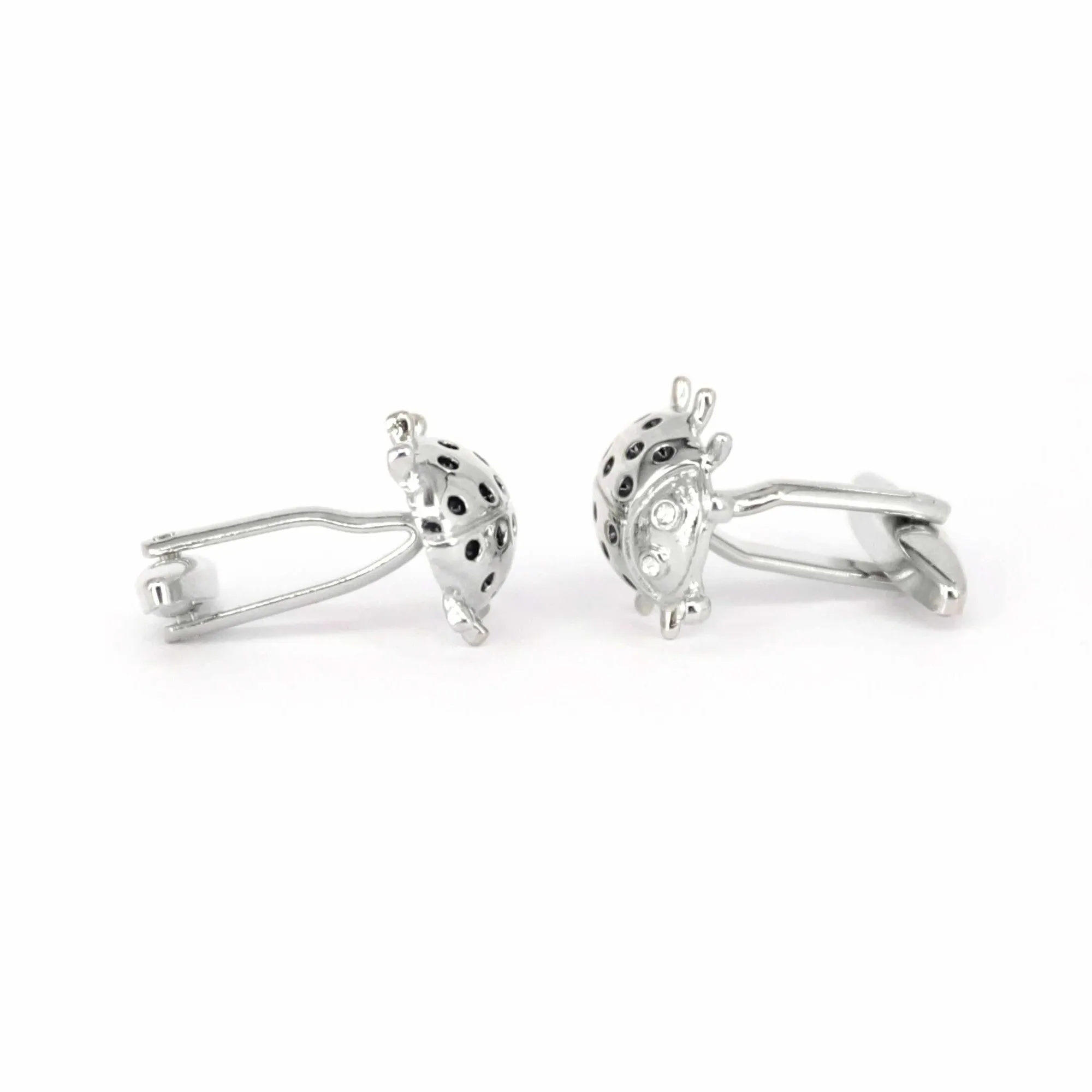 Silver Beetle Cufflink