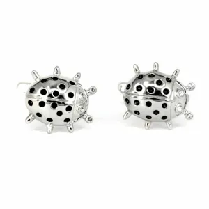 Silver Beetle Cufflink