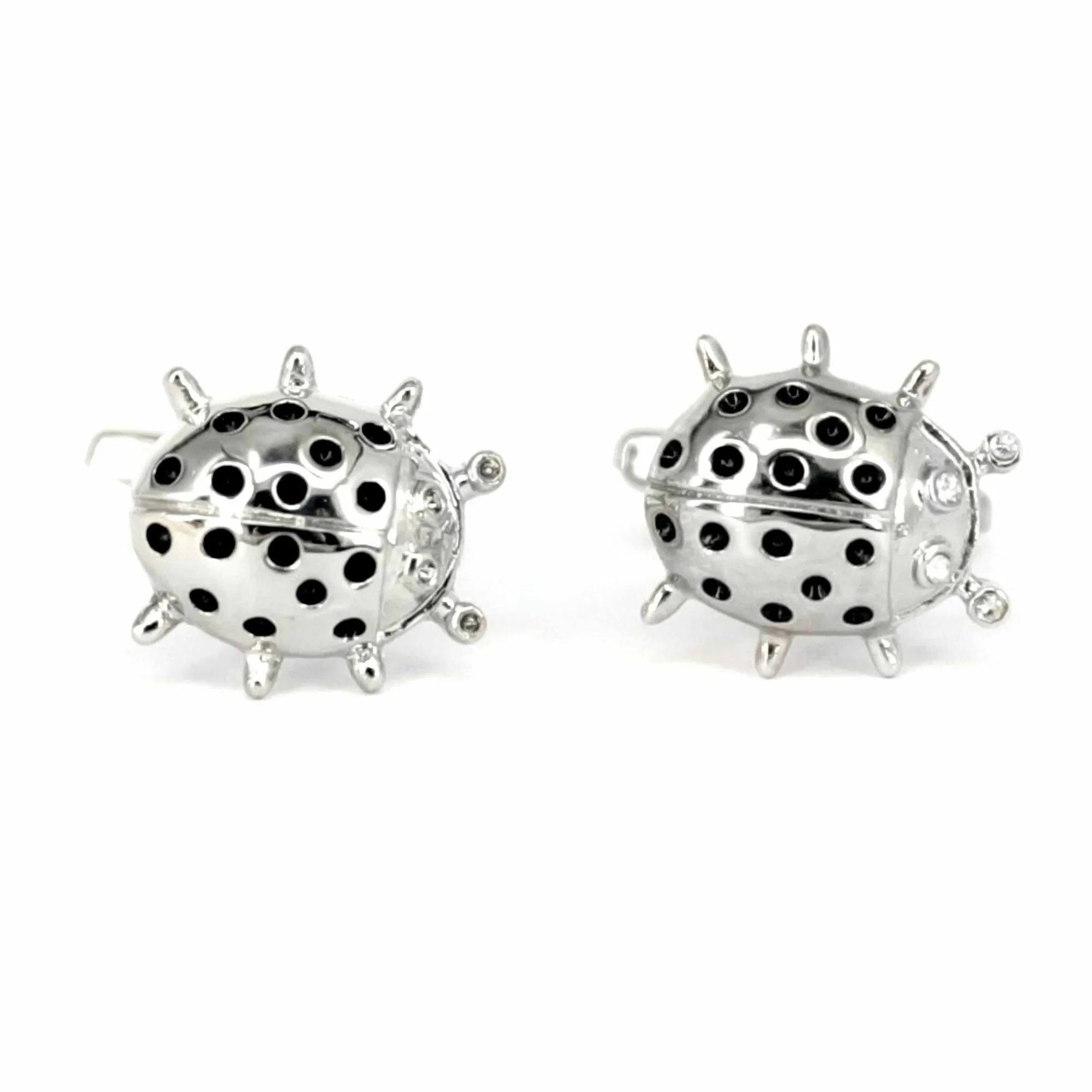 Silver Beetle Cufflink