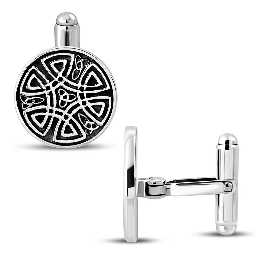 Silver Celtic Knot Cufflinks