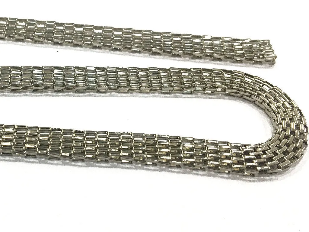 Silver Designer Broad Metal Chains (8 mm)