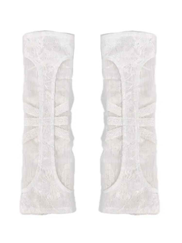 Skeleton Lace Sheer Hand Sleeve Cufflinks