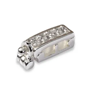 Small Rhodium Silver Classic Shortener