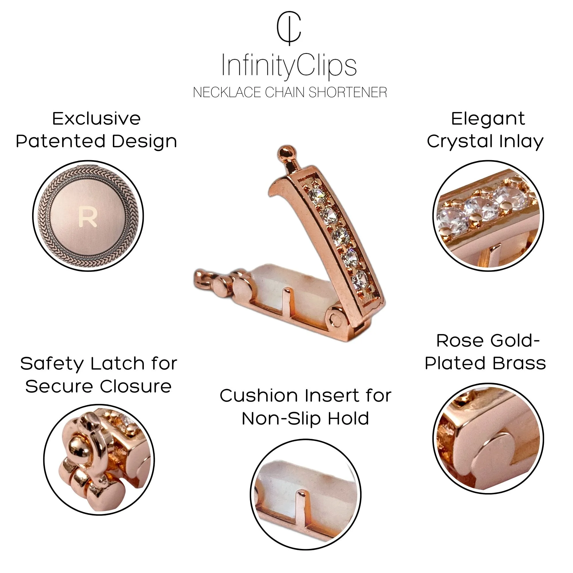 Small Rose Gold Classic Shortener