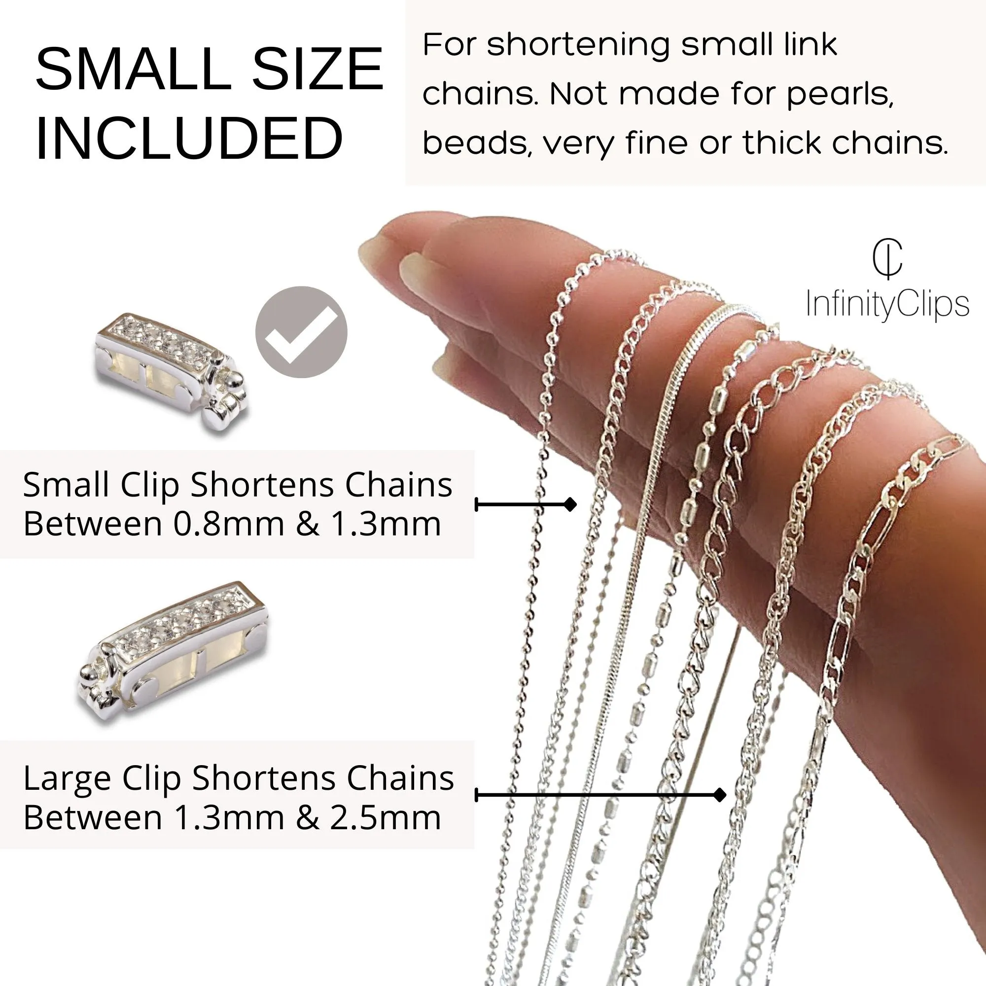 Small Silver Classic Shortener