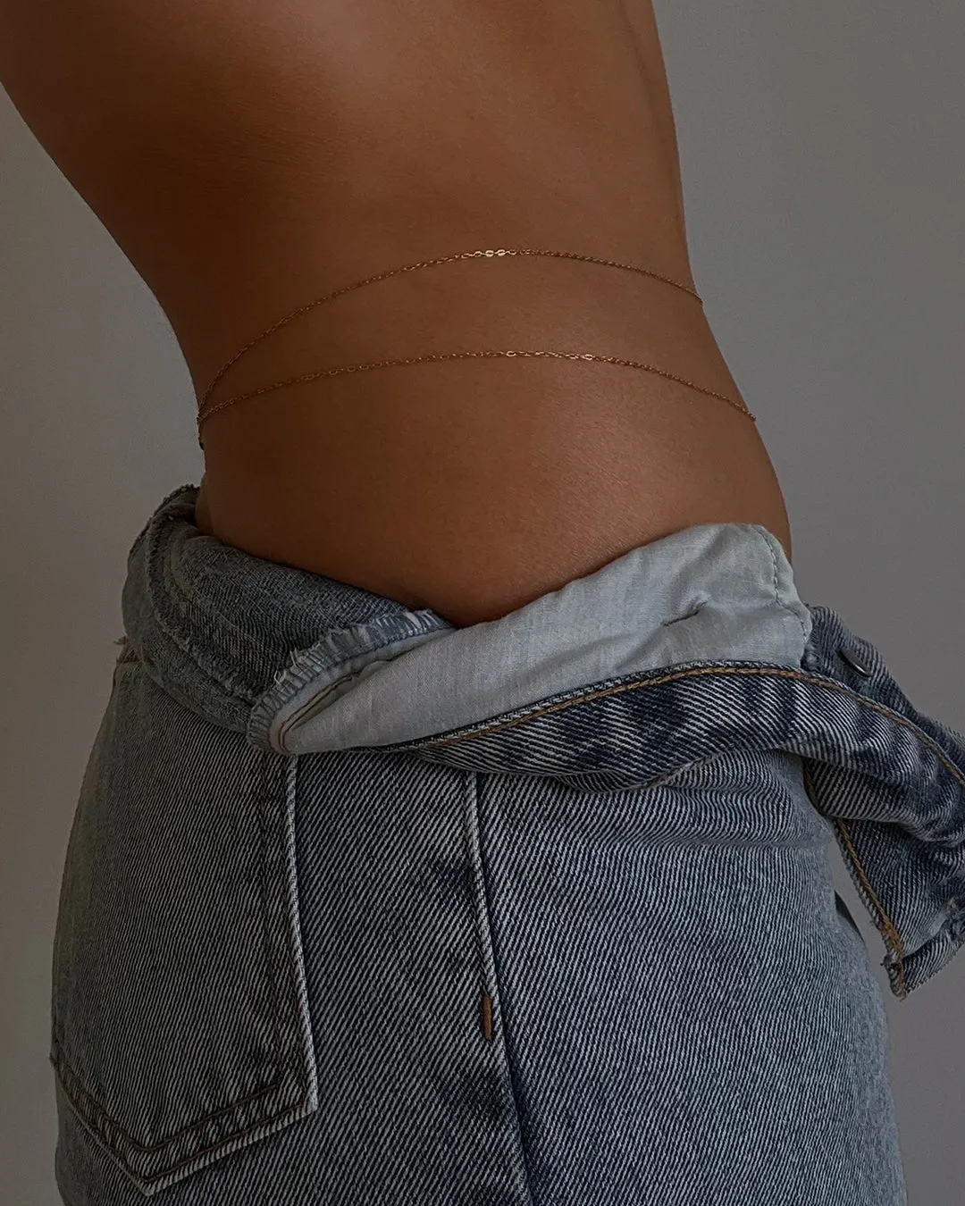 Take Me to the Bungalows Belly Chain- Gold