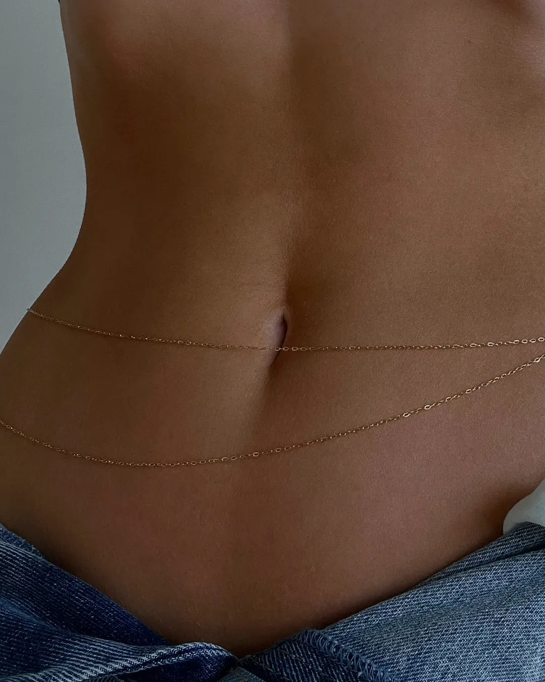 Take Me to the Bungalows Belly Chain- Gold
