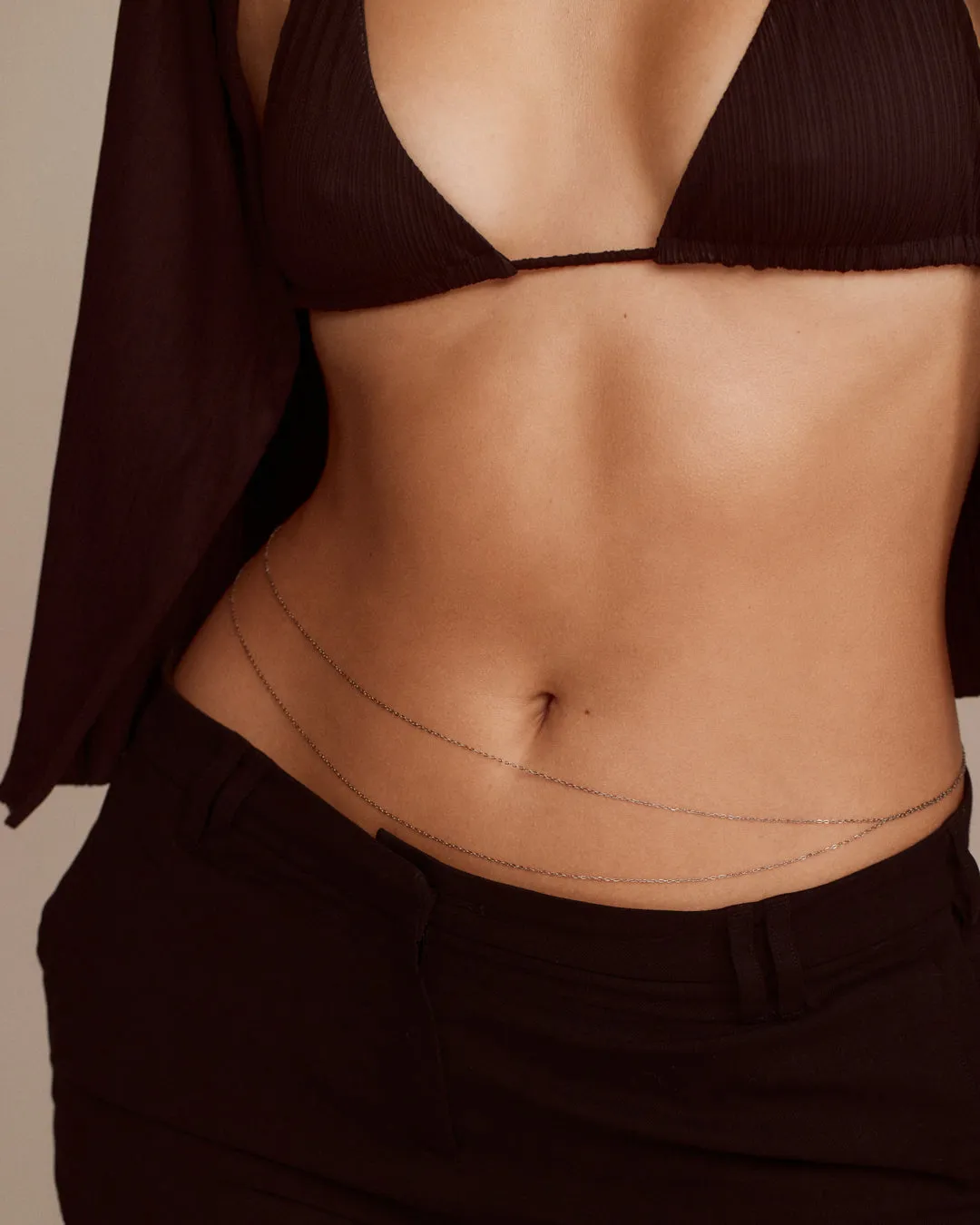 Take Me to the Bungalows Belly Chain- Gold