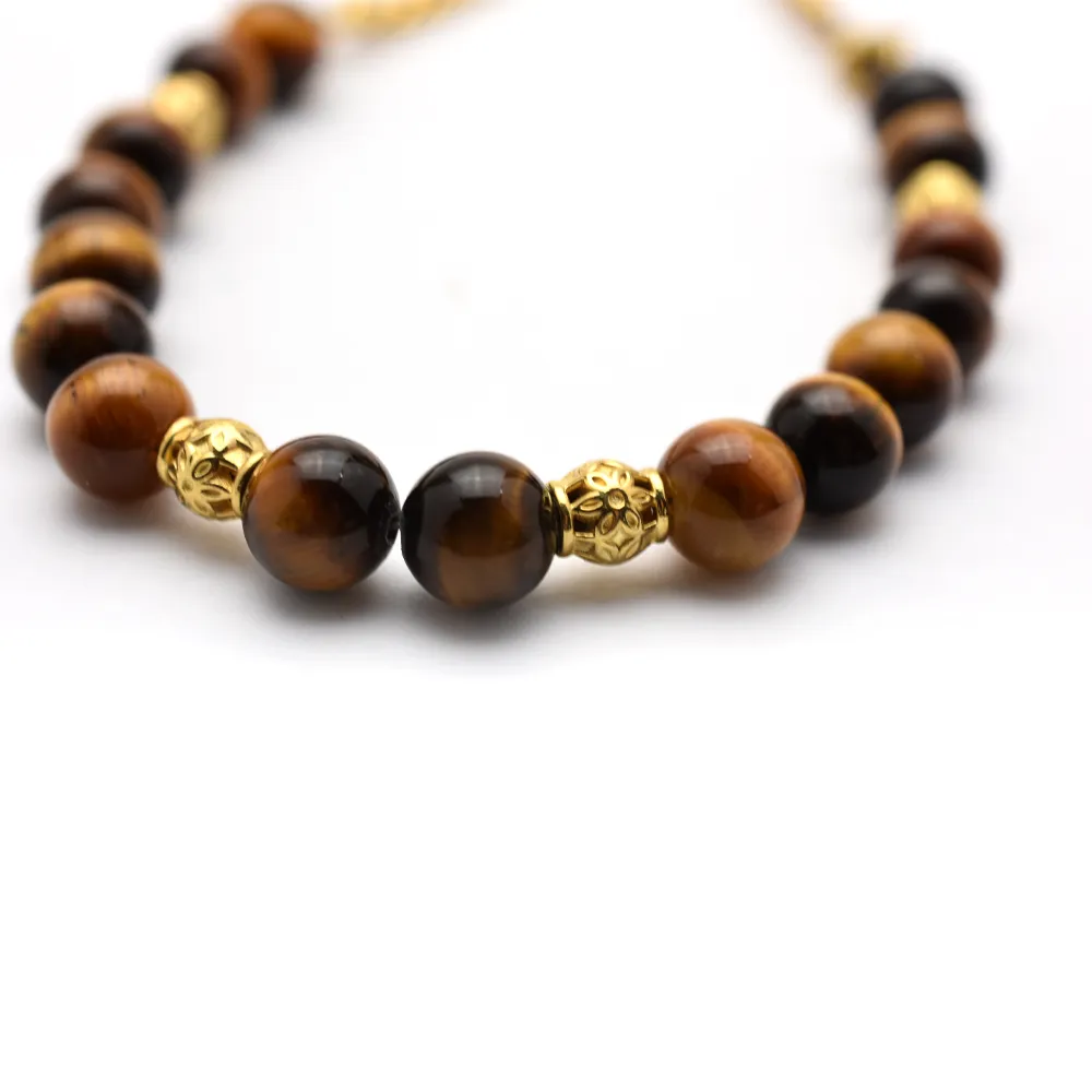Tiger Eye Beaded Belly Chain