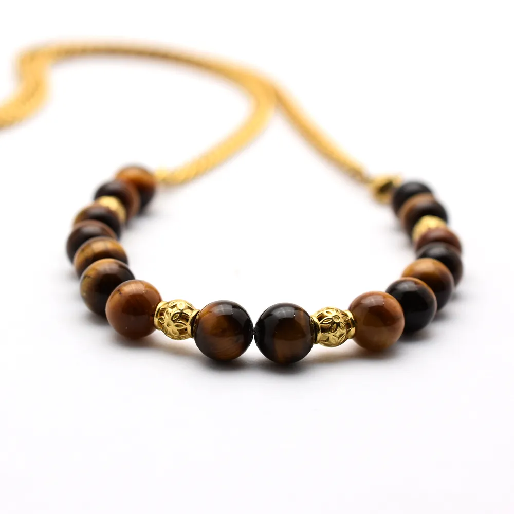 Tiger Eye Beaded Belly Chain
