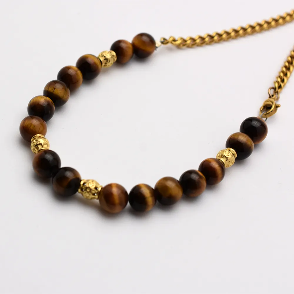 Tiger Eye Beaded Belly Chain