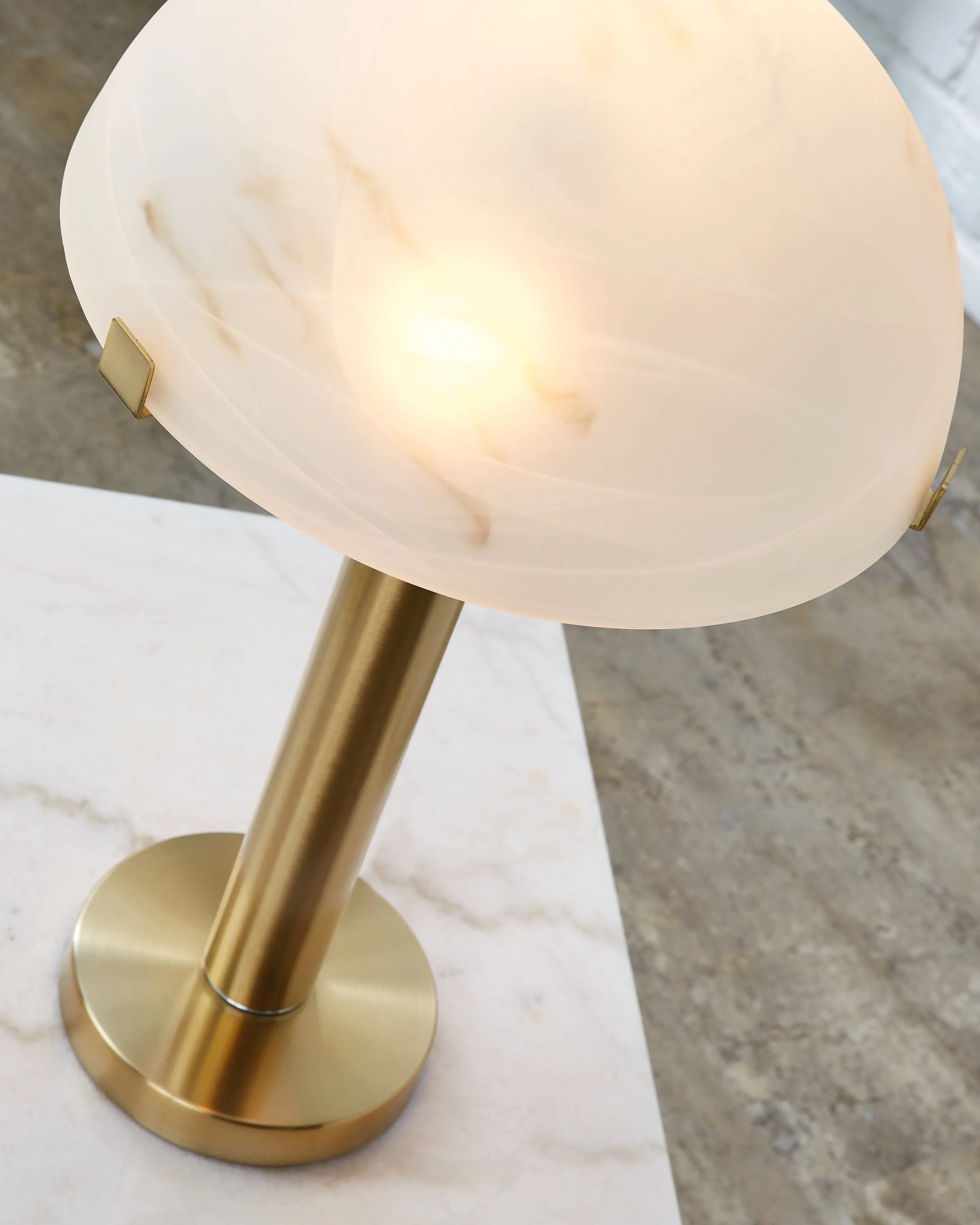 Tobbinsen 2-Piece Table Lamp Set in Brass Finish
