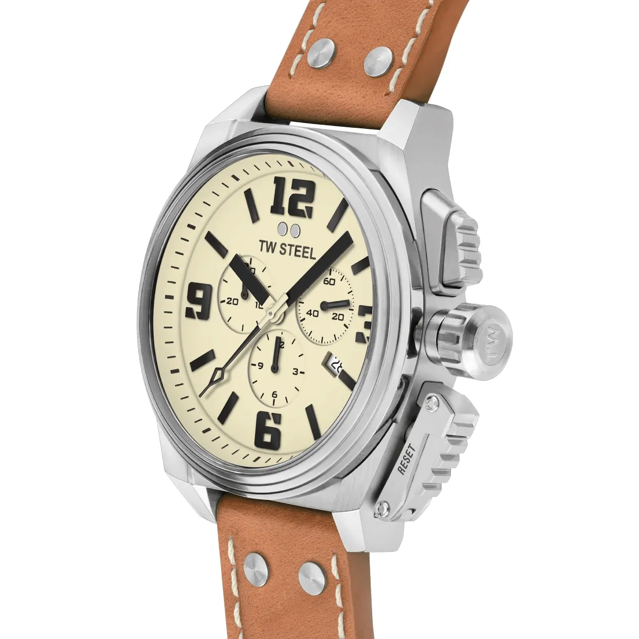 TW Steel - Canteen Style Leather Watch TW1010