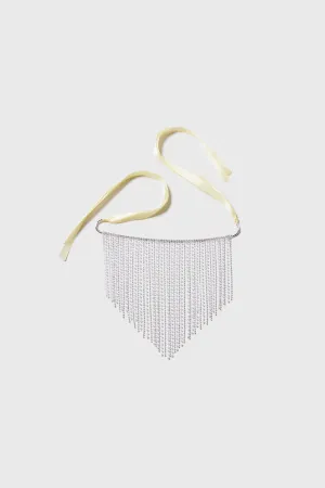 Unique Pearl Rhinestone Chain Mask