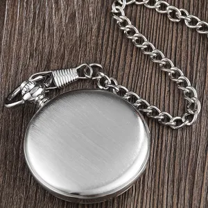 Unisex Vintage Mechanical Pocket Hand Wind Steampunk Necklace Watch