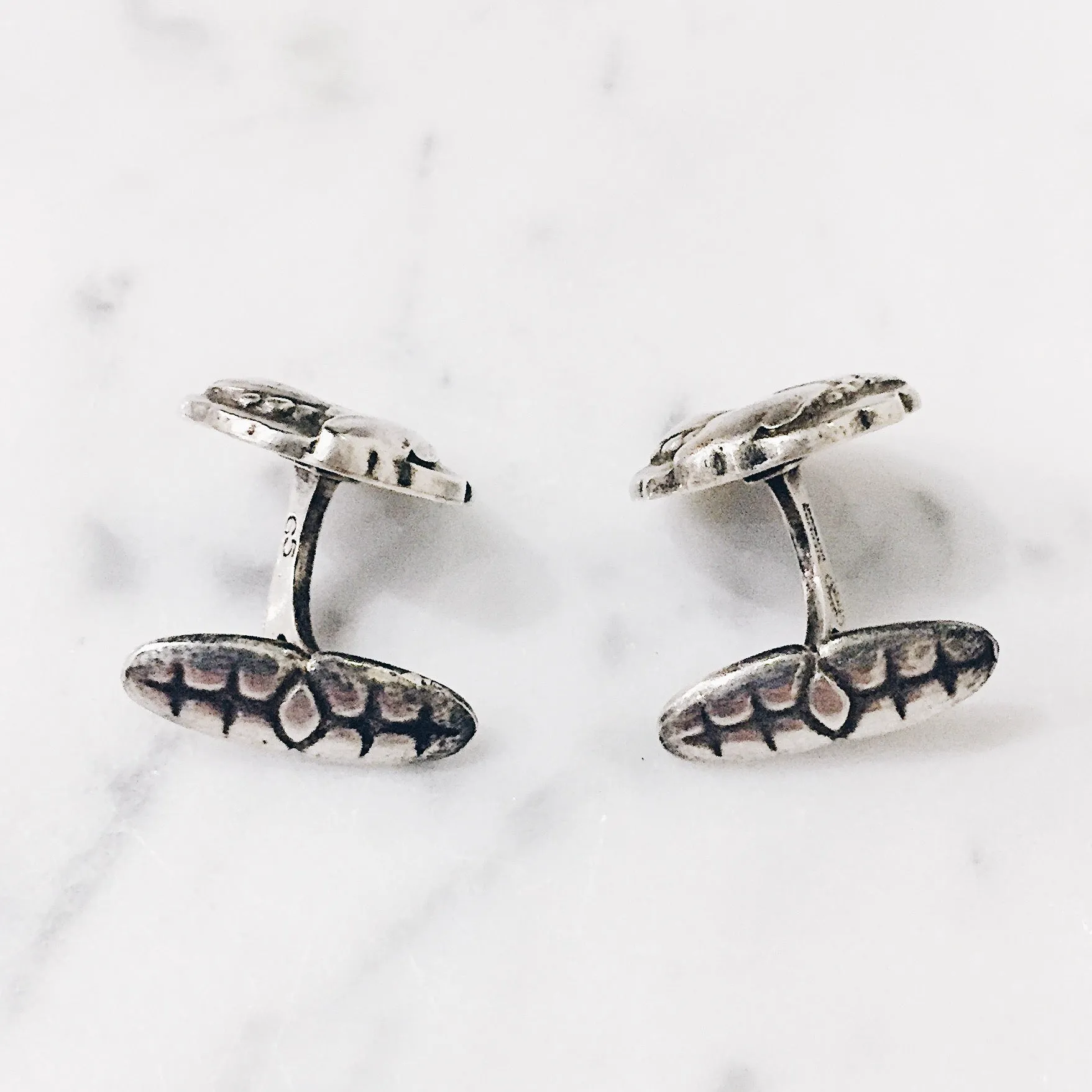 Vintage 1940s Georg Jensen Sterling Cufflinks