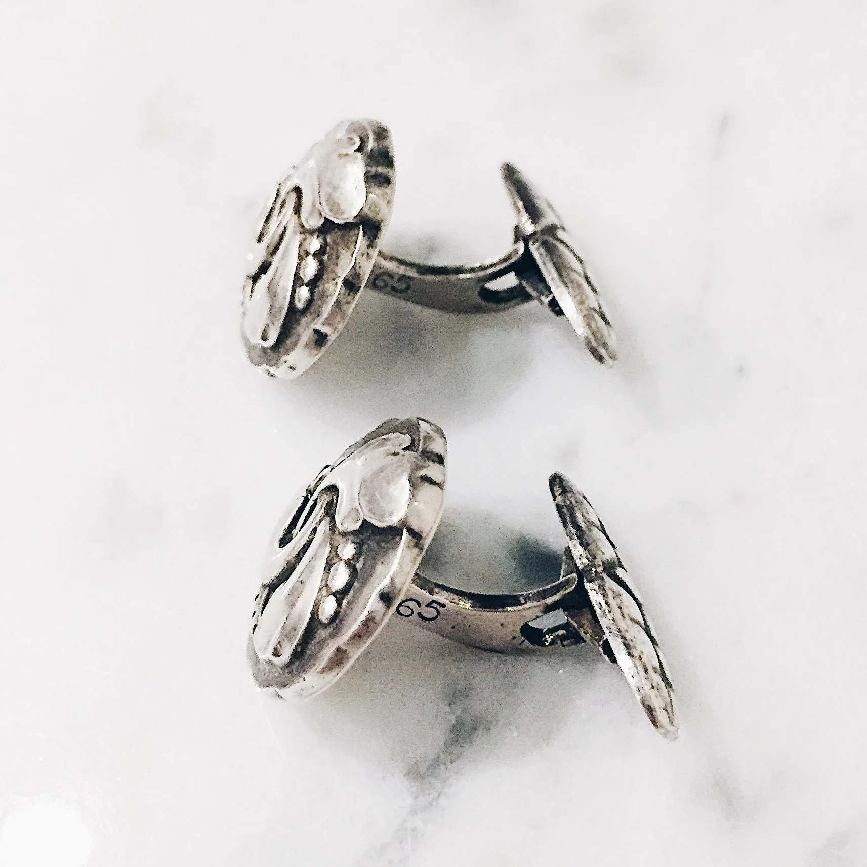 Vintage 1940s Georg Jensen Sterling Cufflinks