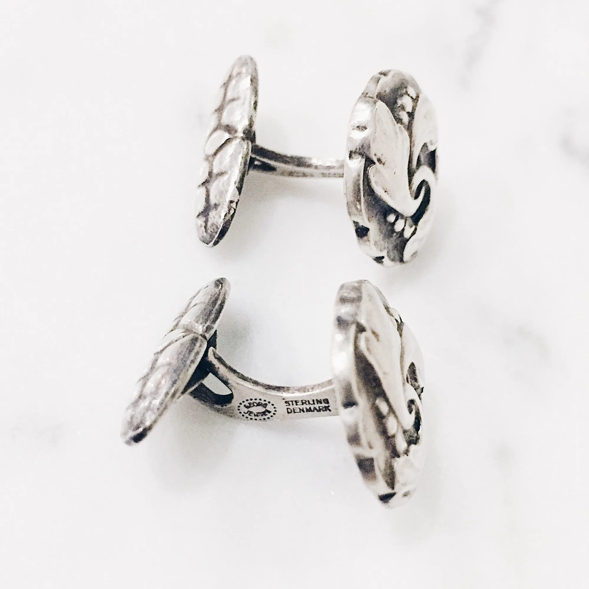 Vintage 1940s Georg Jensen Sterling Cufflinks