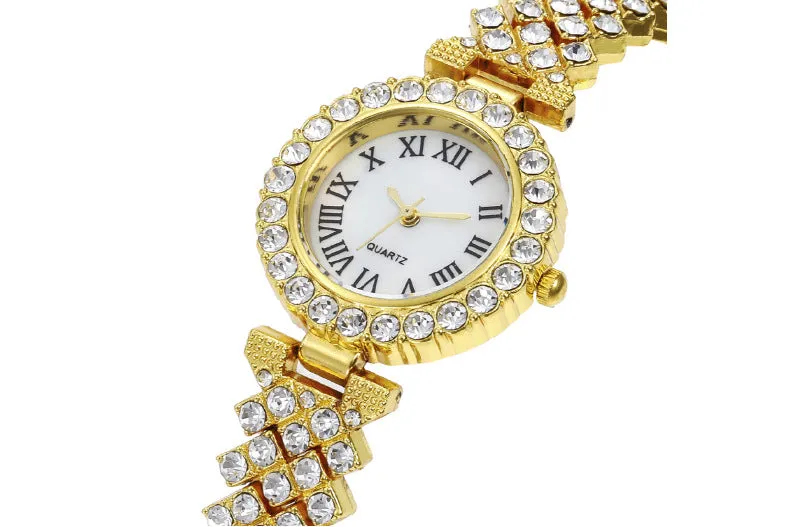 W3814 - Roman Style Diamond Ladies Watch