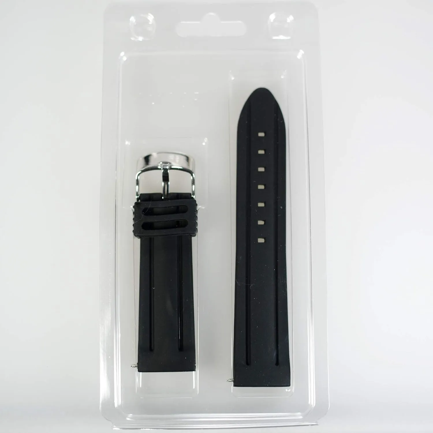 Watch Bands - Soft Silicone watch straps and Stainless Steel Interchangeable Watch Band Straps,Width -24mm,22mm,20mm,18mm Silky Soft Rubber Watch Bands