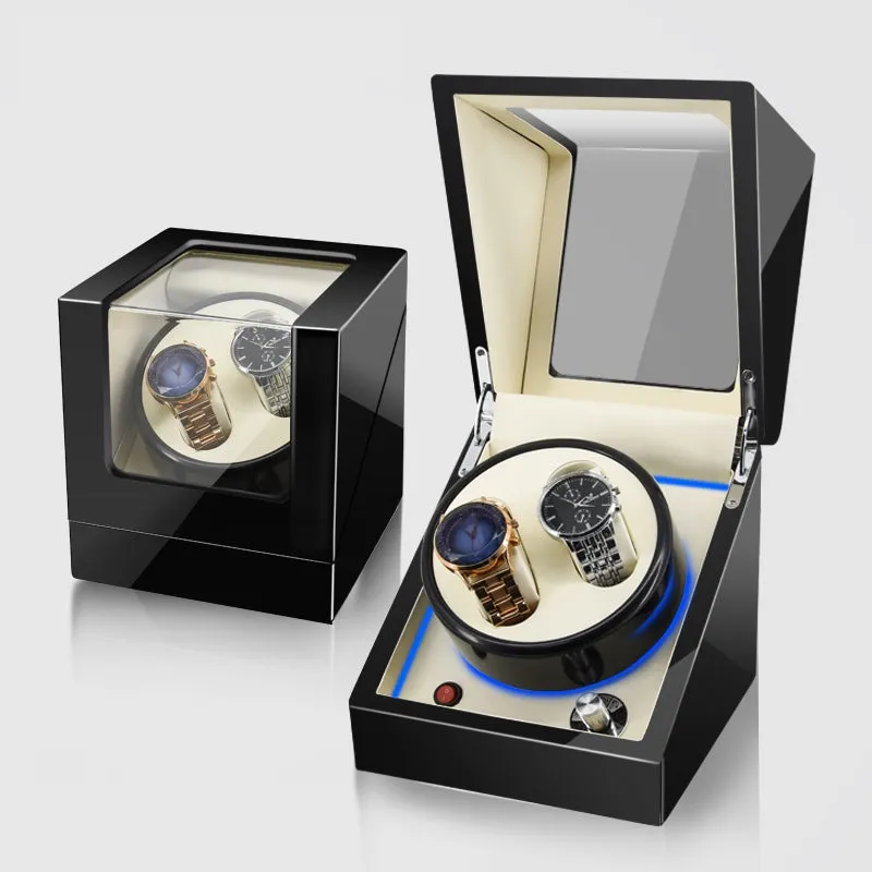 Watch Winder Box for Automatic Mechanical Dial for 2 Watches Luxury